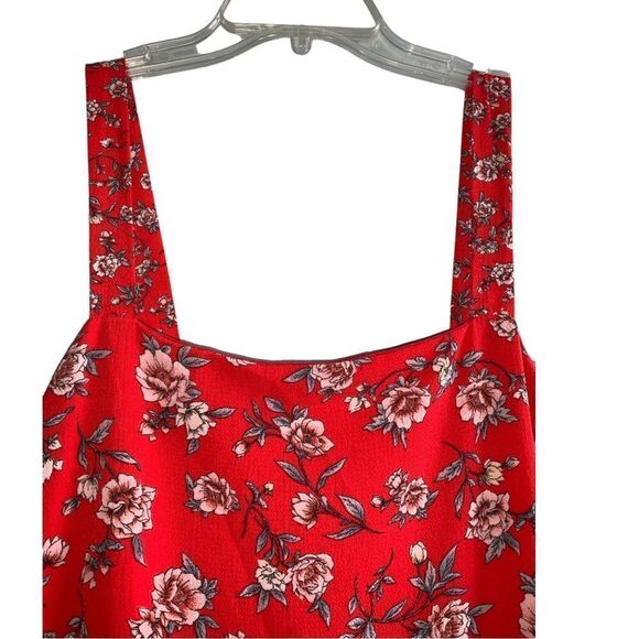 STUDIO B BY BOBEAU RED FLORAL MAXI DRESS XL - Picture 6 of 11